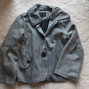 NWOT Black and white patterned jacket